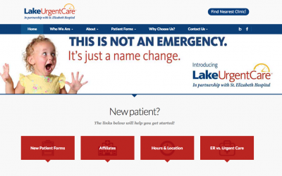 Lake Urgent Care Launches New Website