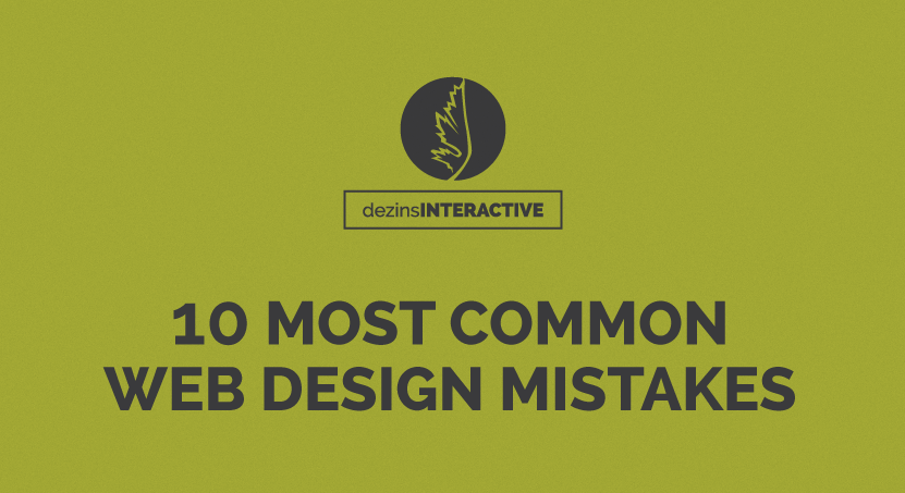 The 10 Most Common Web Design Mistakes